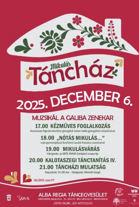 Mikulás táncház lesz szombaton a Malom utcai Táncházban